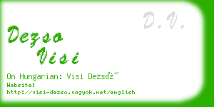 dezso visi business card